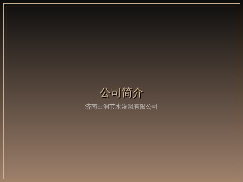 公司简介